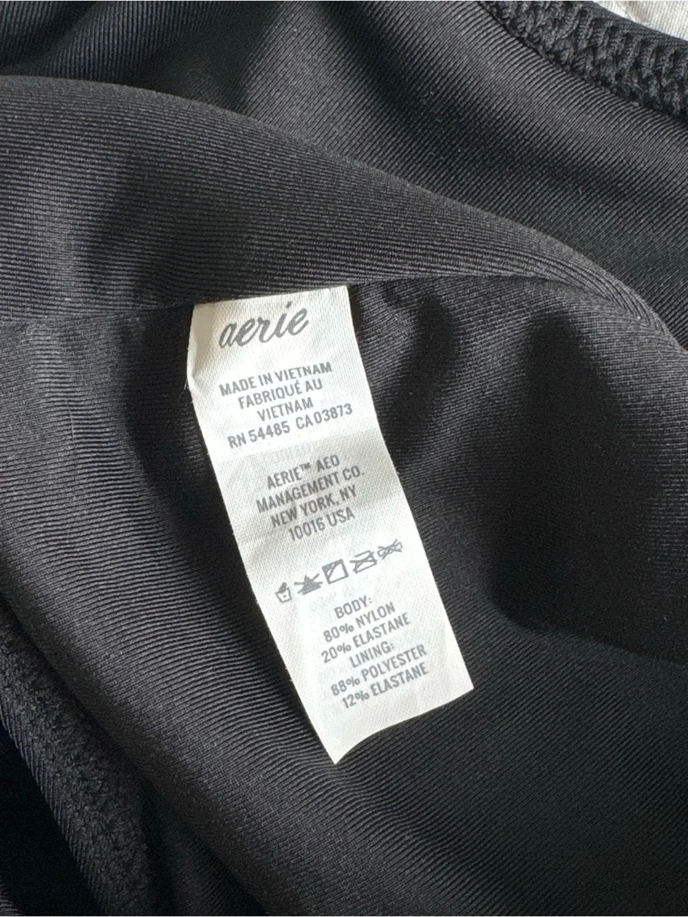 aerie Black One-Piece Swimsuit